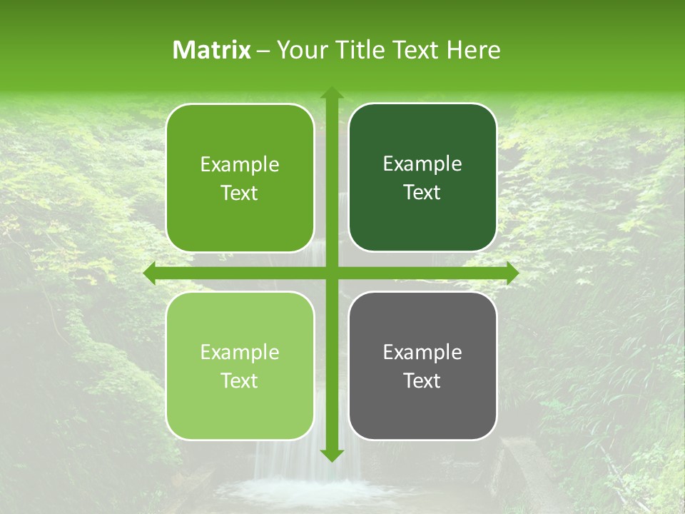 Falls Smoky Leaf PowerPoint Template