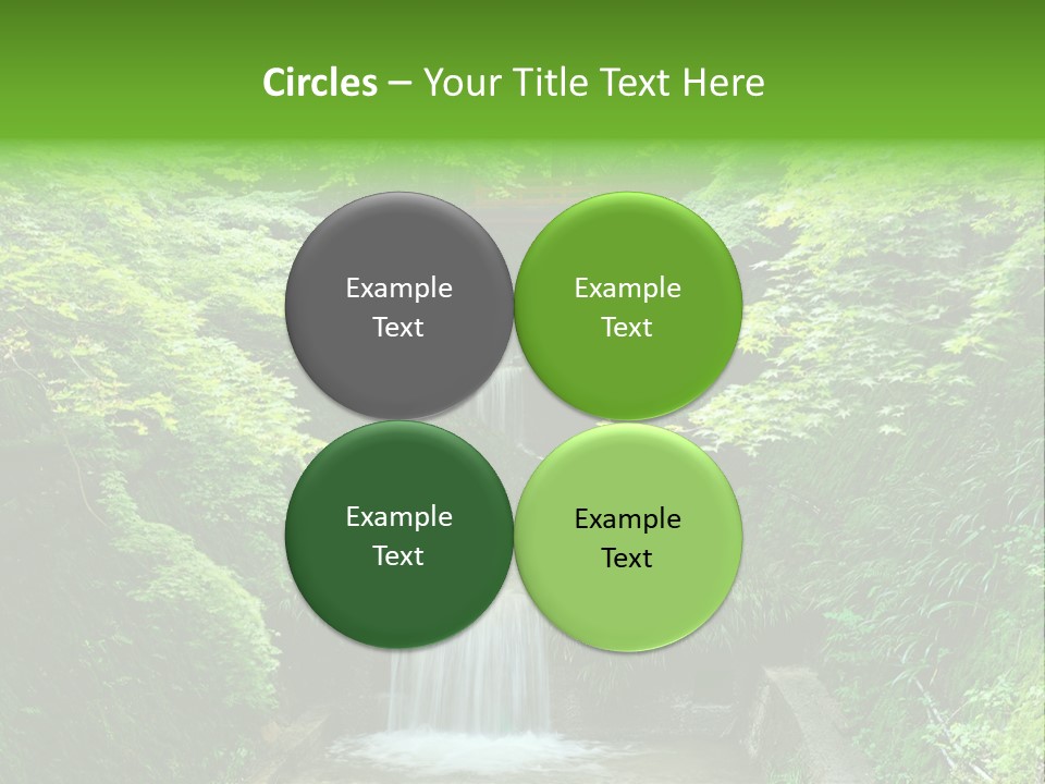 Falls Smoky Leaf PowerPoint Template