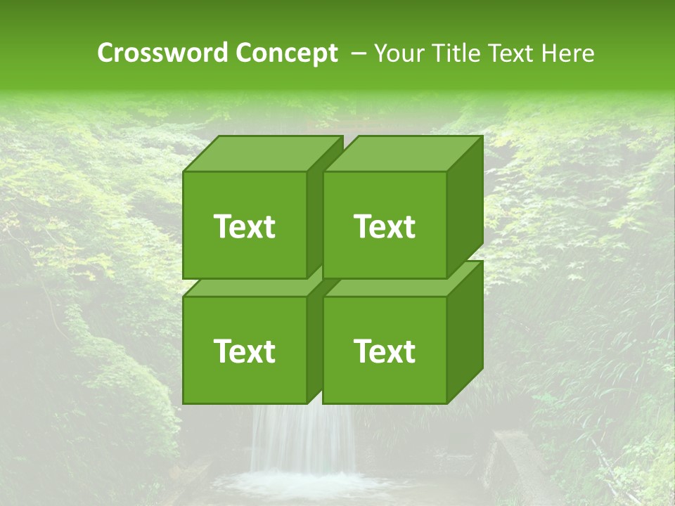 Falls Smoky Leaf PowerPoint Template