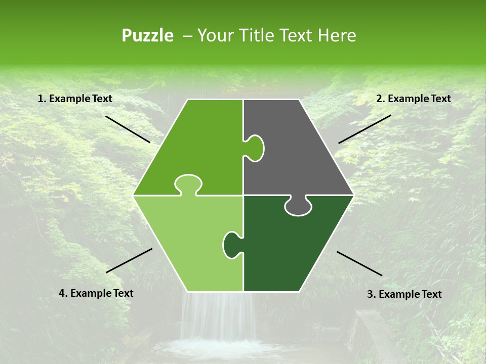 Falls Smoky Leaf PowerPoint Template