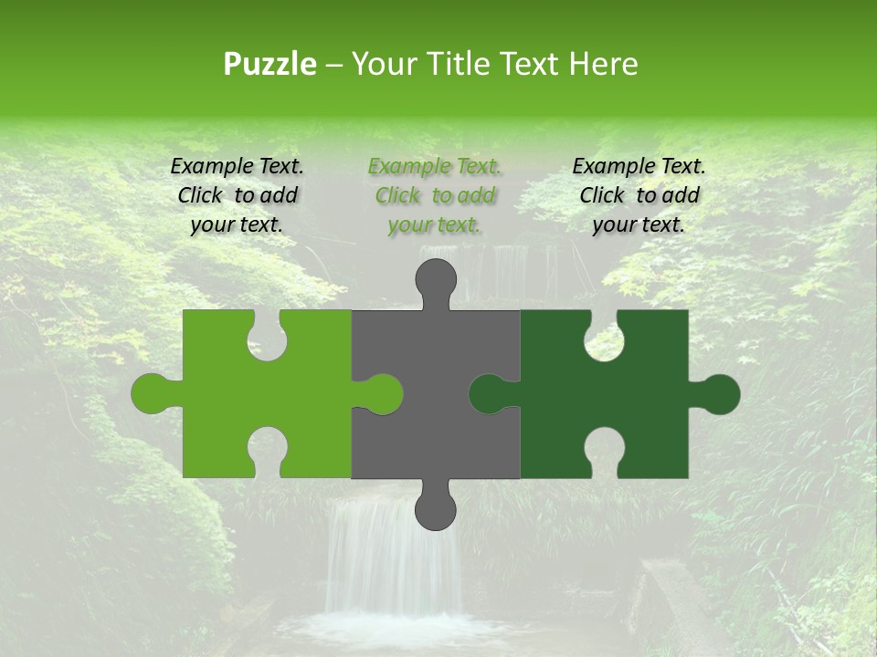 Falls Smoky Leaf PowerPoint Template