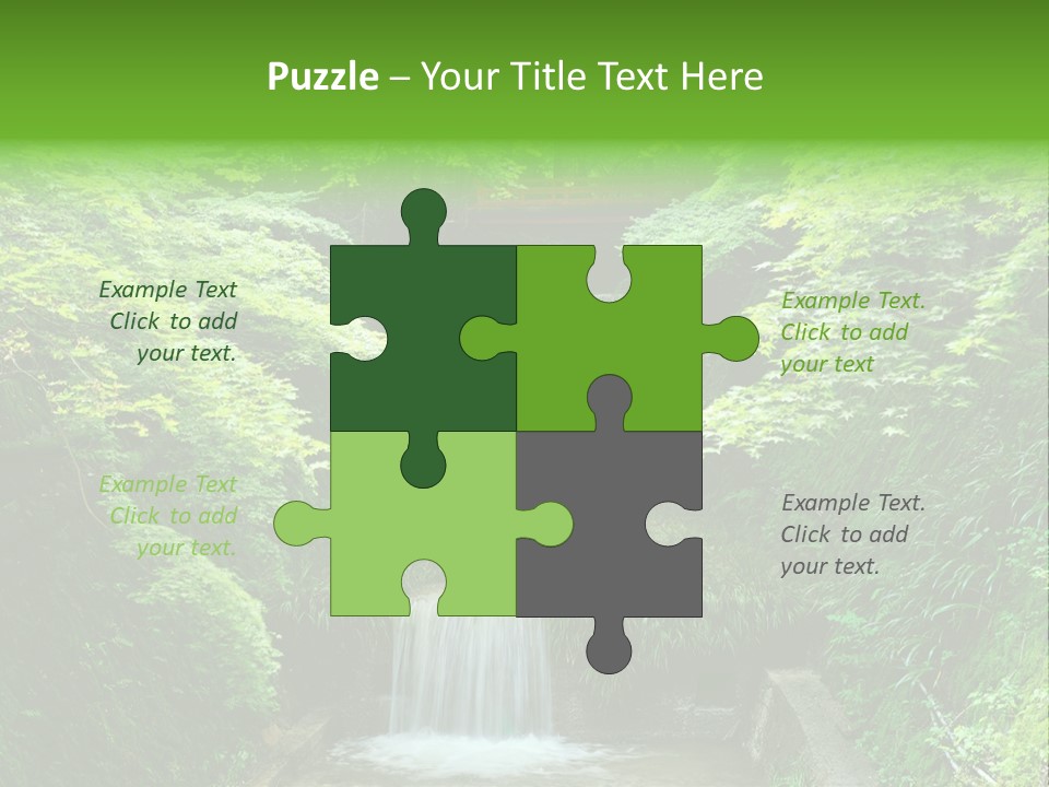 Falls Smoky Leaf PowerPoint Template