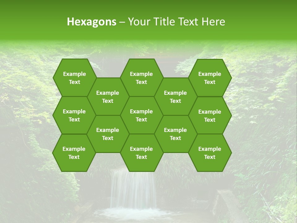 Falls Smoky Leaf PowerPoint Template