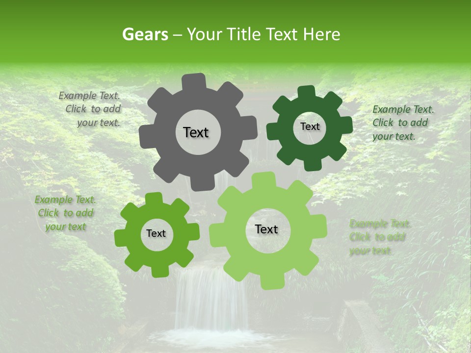 Falls Smoky Leaf PowerPoint Template