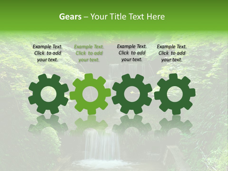 Falls Smoky Leaf PowerPoint Template