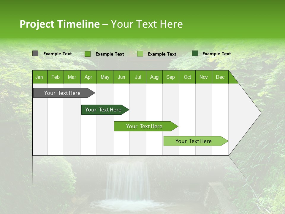 Falls Smoky Leaf PowerPoint Template