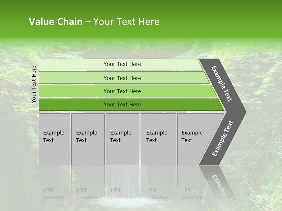 Falls Smoky Leaf PowerPoint Template