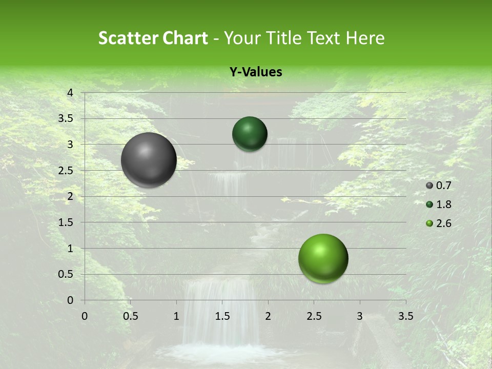 Falls Smoky Leaf PowerPoint Template