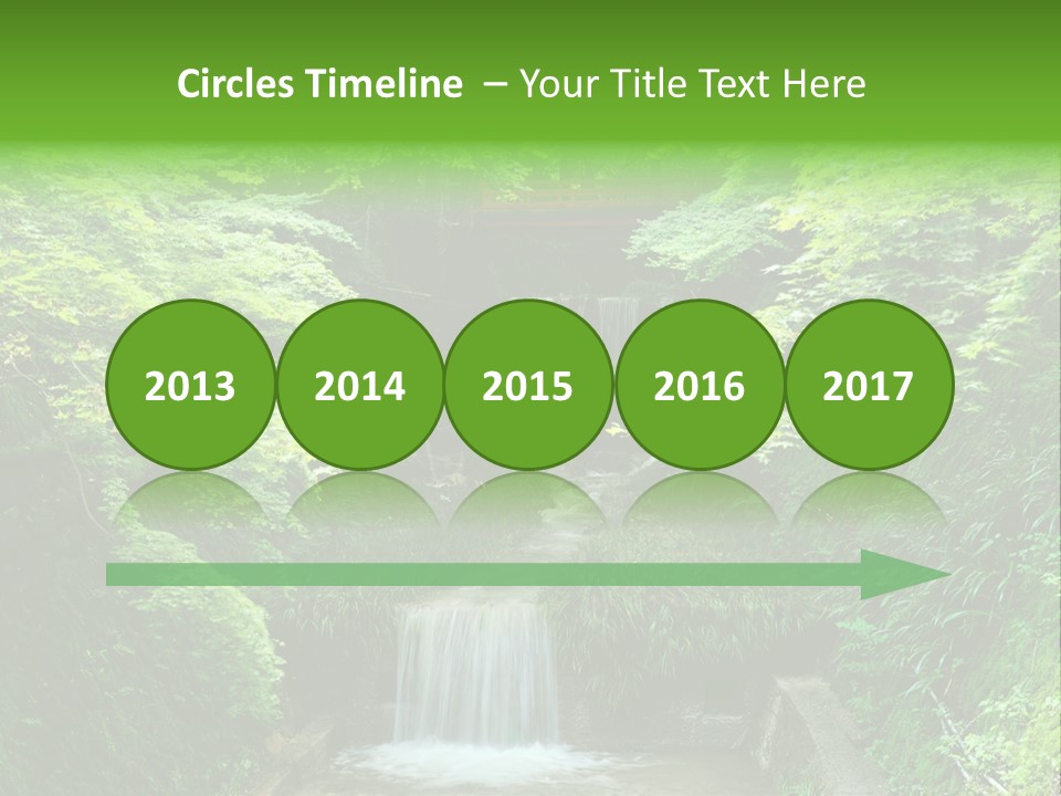 Falls Smoky Leaf PowerPoint Template