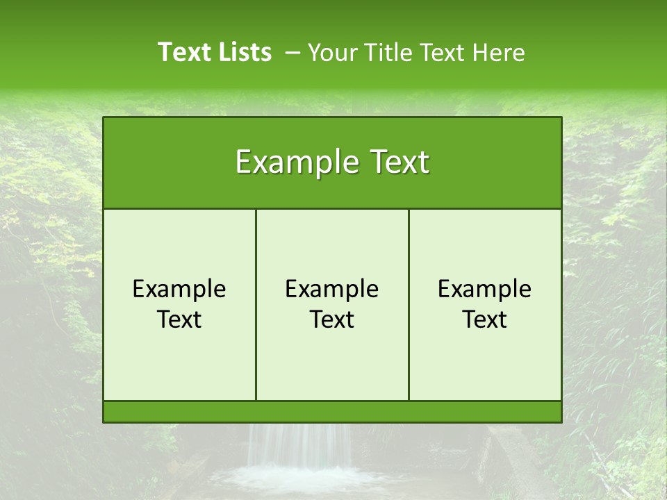 Falls Smoky Leaf PowerPoint Template