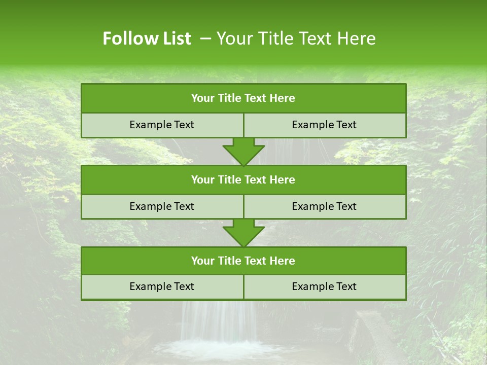 Falls Smoky Leaf PowerPoint Template