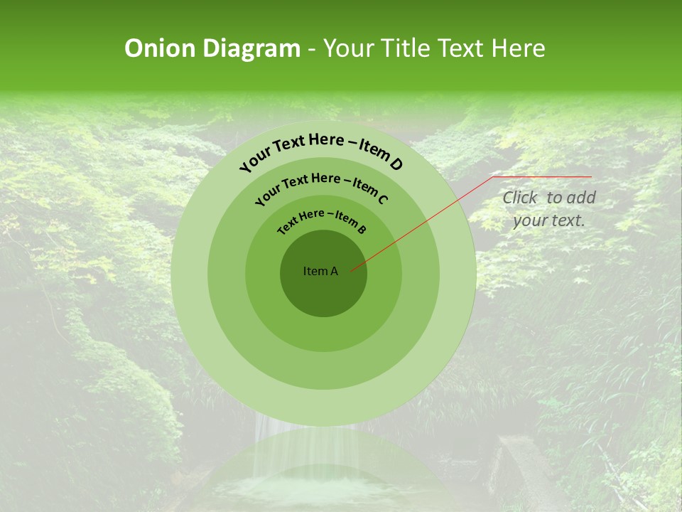 Falls Smoky Leaf PowerPoint Template