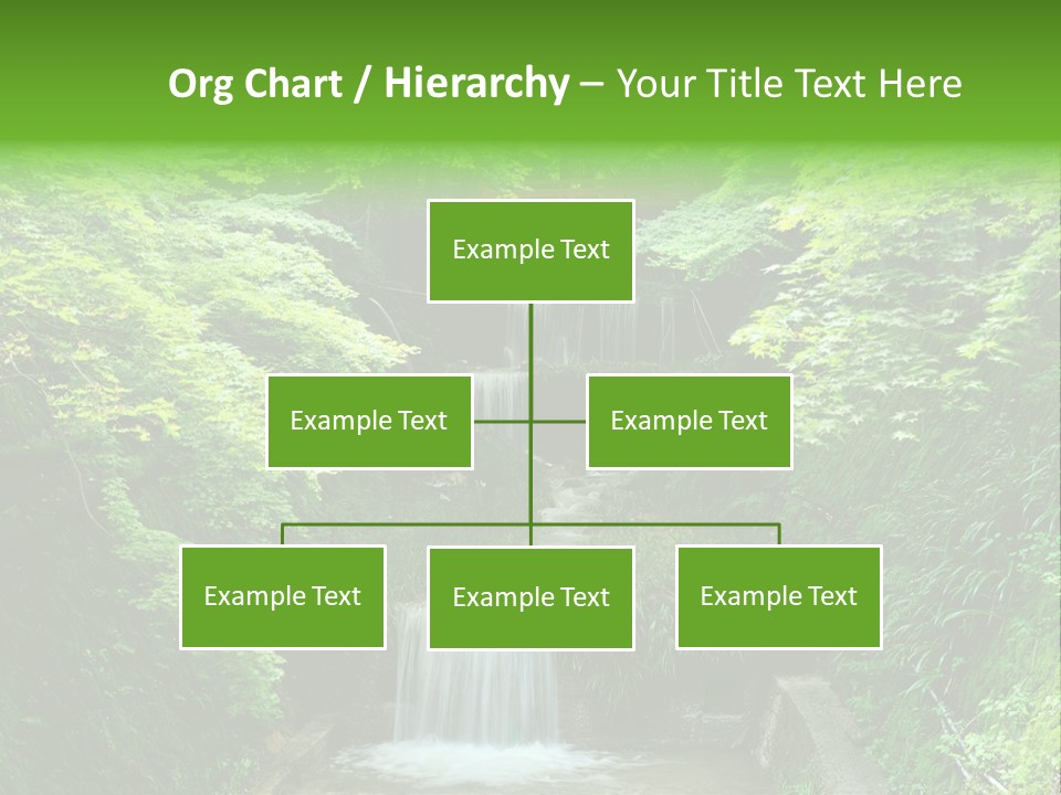 Falls Smoky Leaf PowerPoint Template