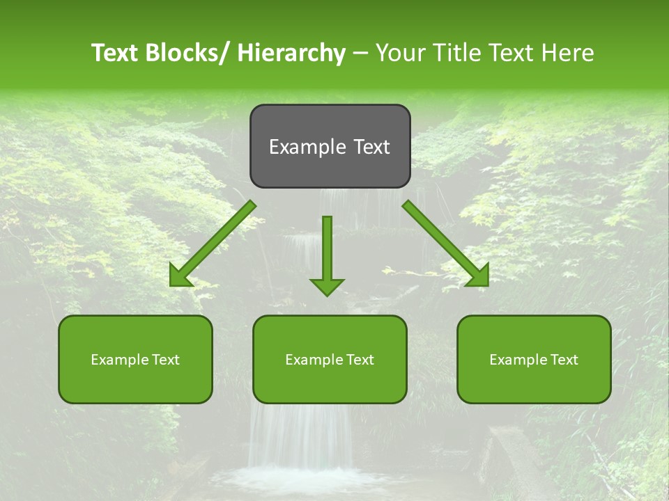 Falls Smoky Leaf PowerPoint Template