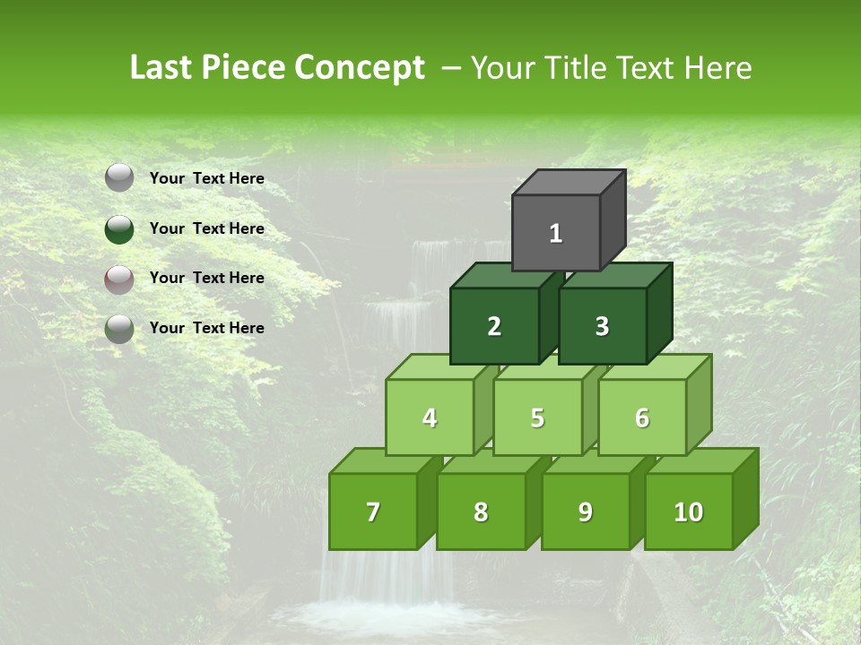 Falls Smoky Leaf PowerPoint Template