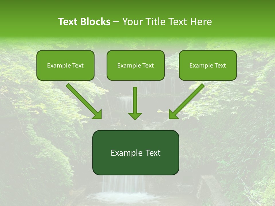Falls Smoky Leaf PowerPoint Template