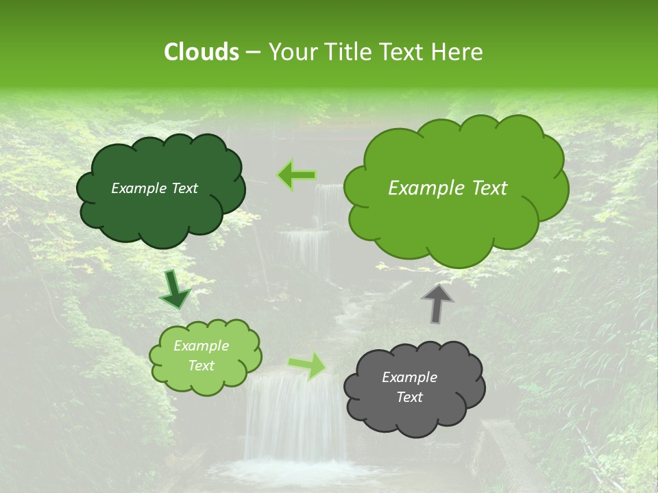 Falls Smoky Leaf PowerPoint Template