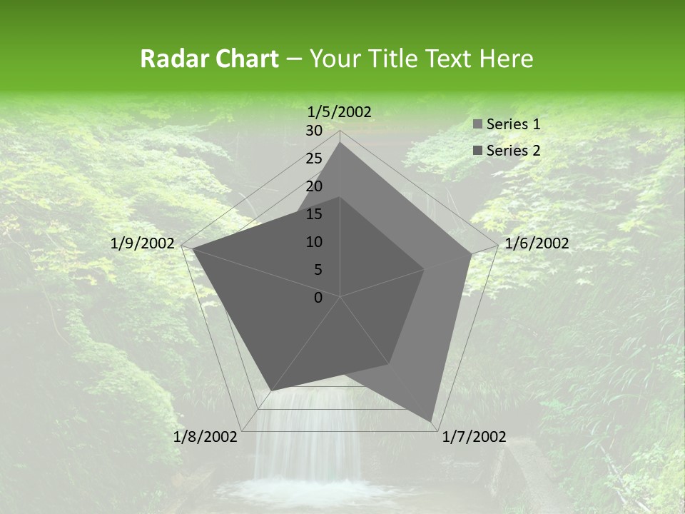 Falls Smoky Leaf PowerPoint Template
