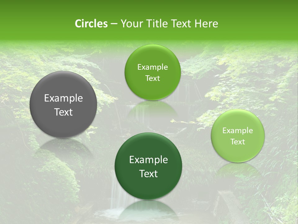 Falls Smoky Leaf PowerPoint Template