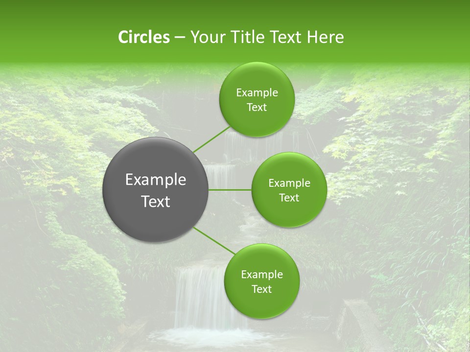 Falls Smoky Leaf PowerPoint Template