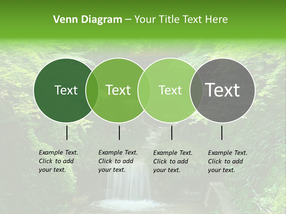 Falls Smoky Leaf PowerPoint Template