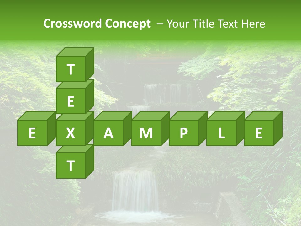 Falls Smoky Leaf PowerPoint Template