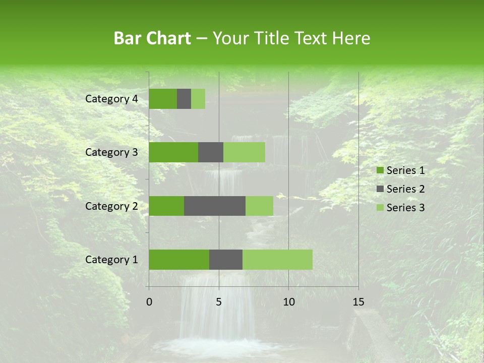 Falls Smoky Leaf PowerPoint Template