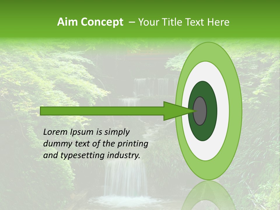 Falls Smoky Leaf PowerPoint Template