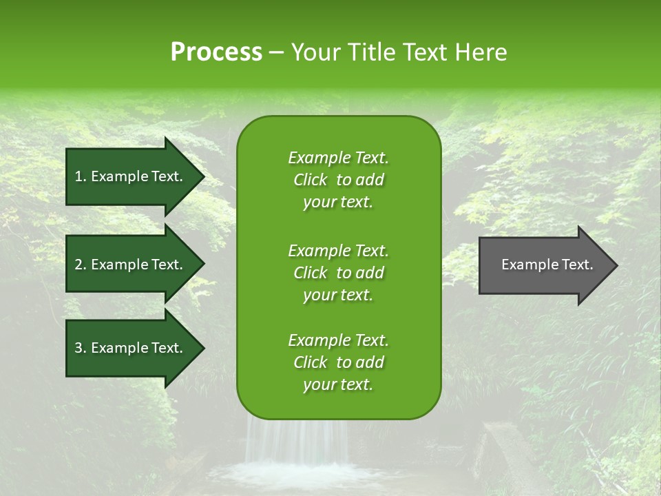 Falls Smoky Leaf PowerPoint Template