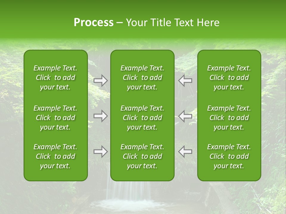 Falls Smoky Leaf PowerPoint Template