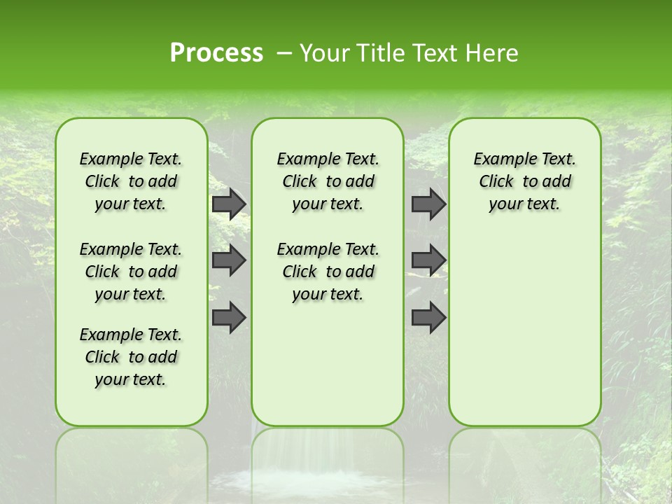 Falls Smoky Leaf PowerPoint Template