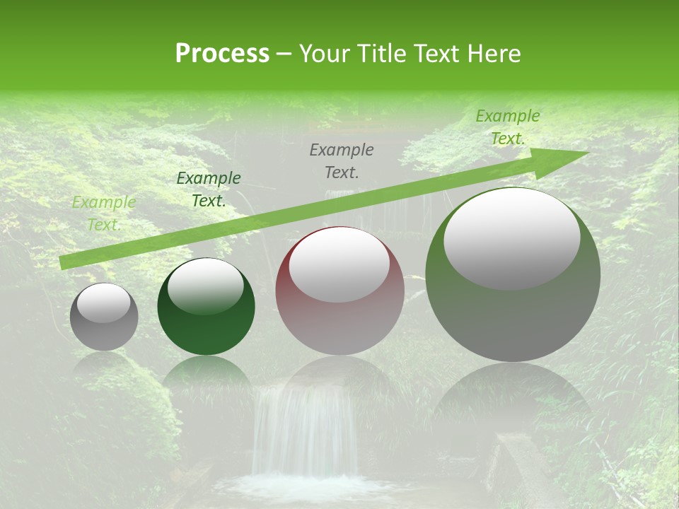 Falls Smoky Leaf PowerPoint Template