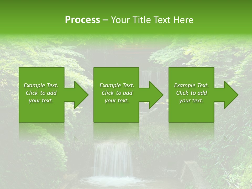 Falls Smoky Leaf PowerPoint Template