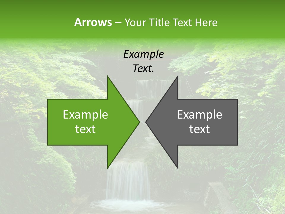 Falls Smoky Leaf PowerPoint Template