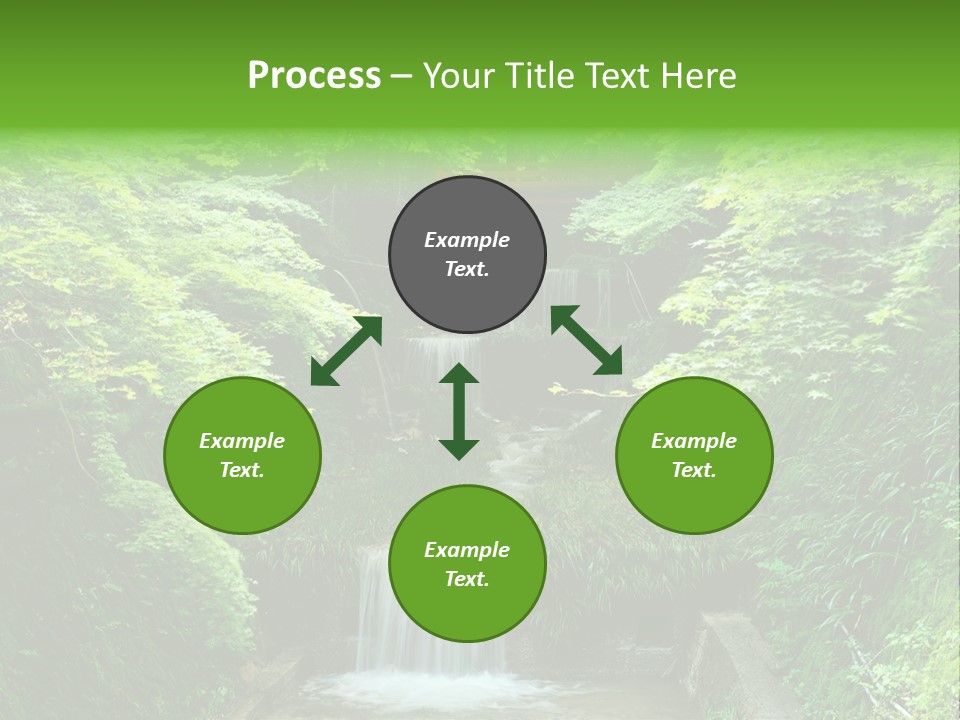 Falls Smoky Leaf PowerPoint Template