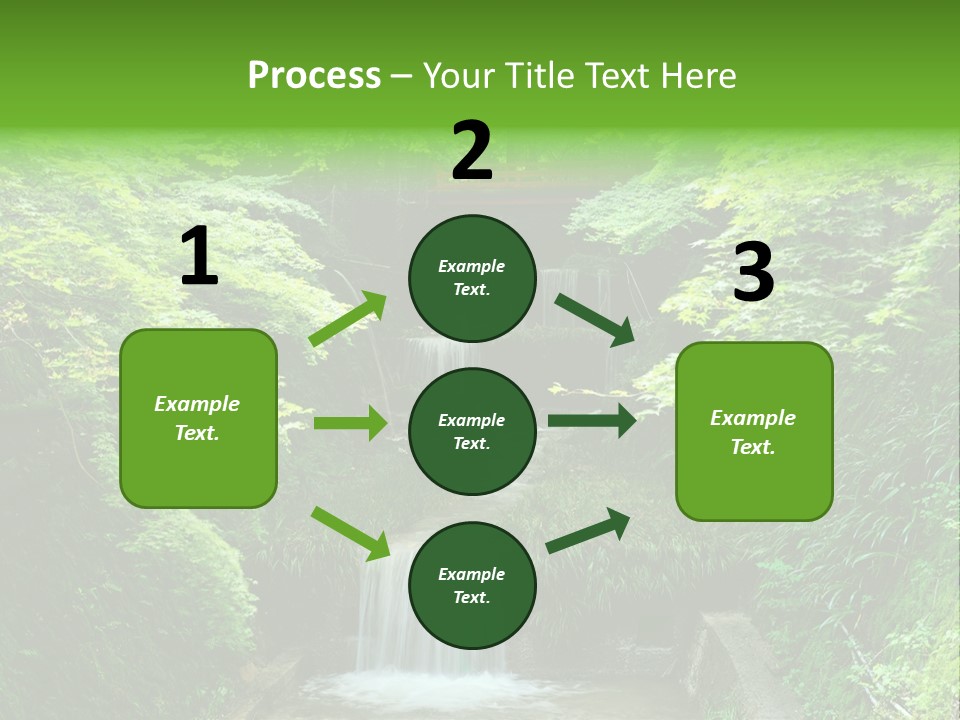 Falls Smoky Leaf PowerPoint Template