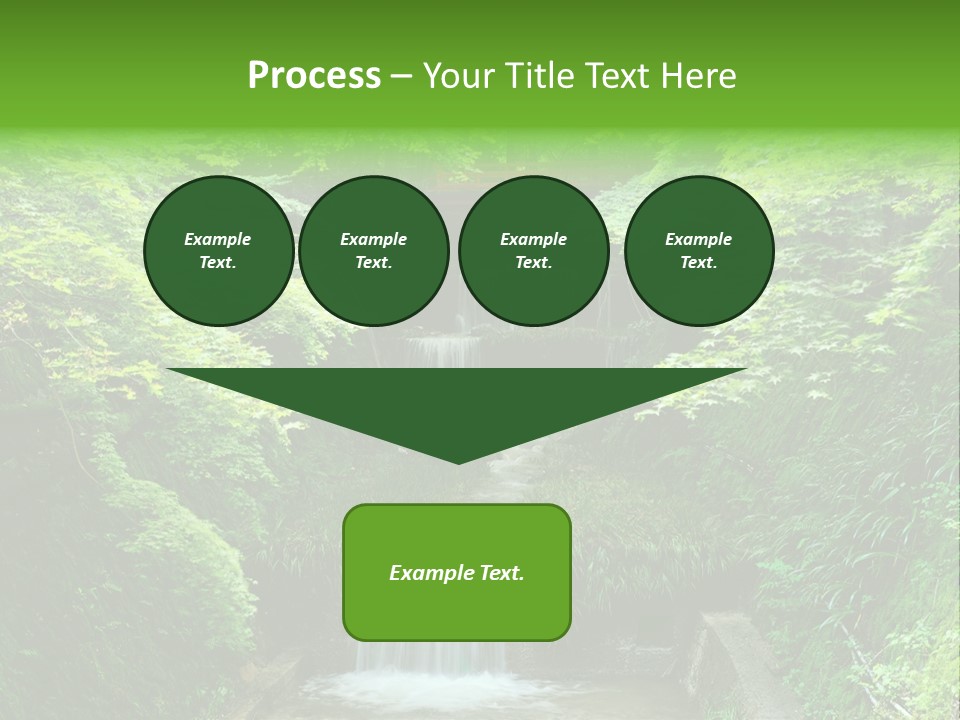 Falls Smoky Leaf PowerPoint Template