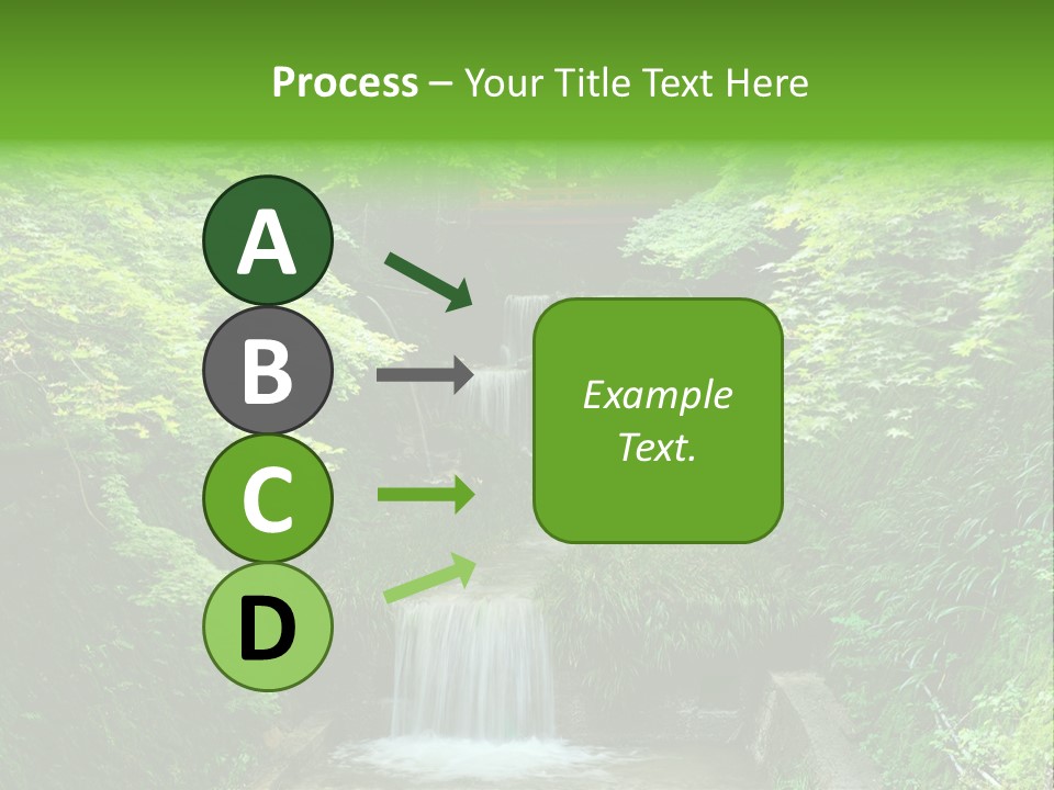 Falls Smoky Leaf PowerPoint Template