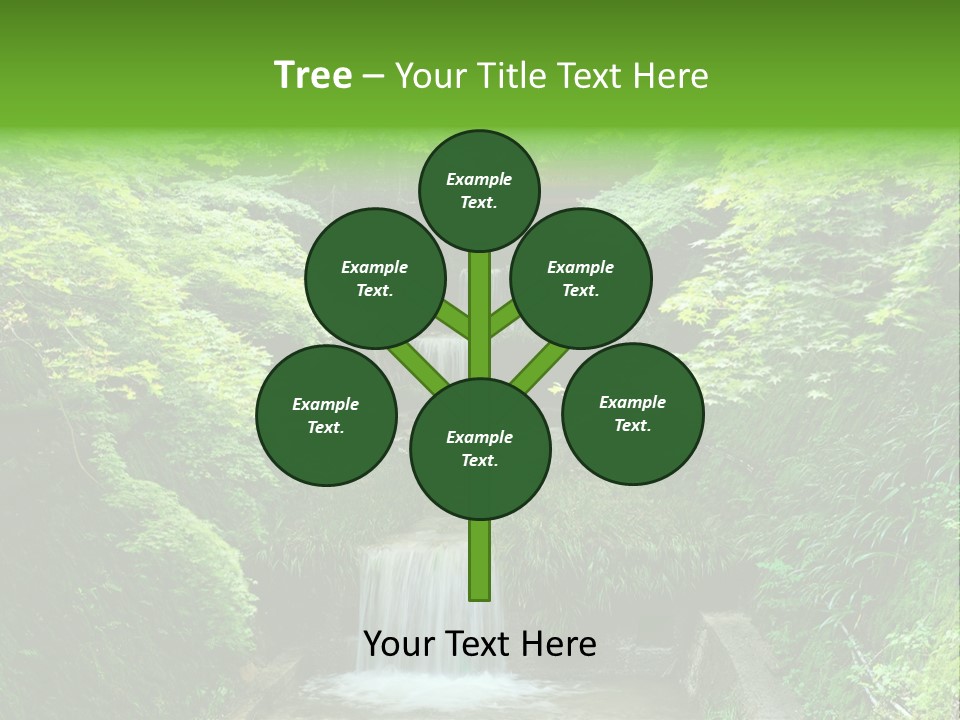 Falls Smoky Leaf PowerPoint Template