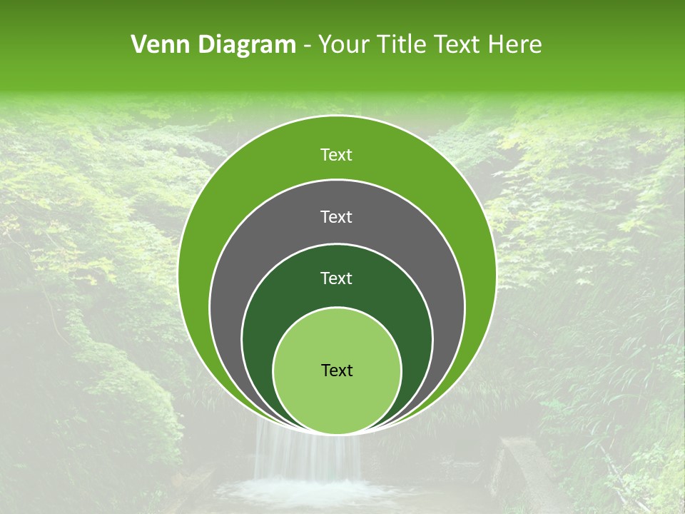 Falls Smoky Leaf PowerPoint Template