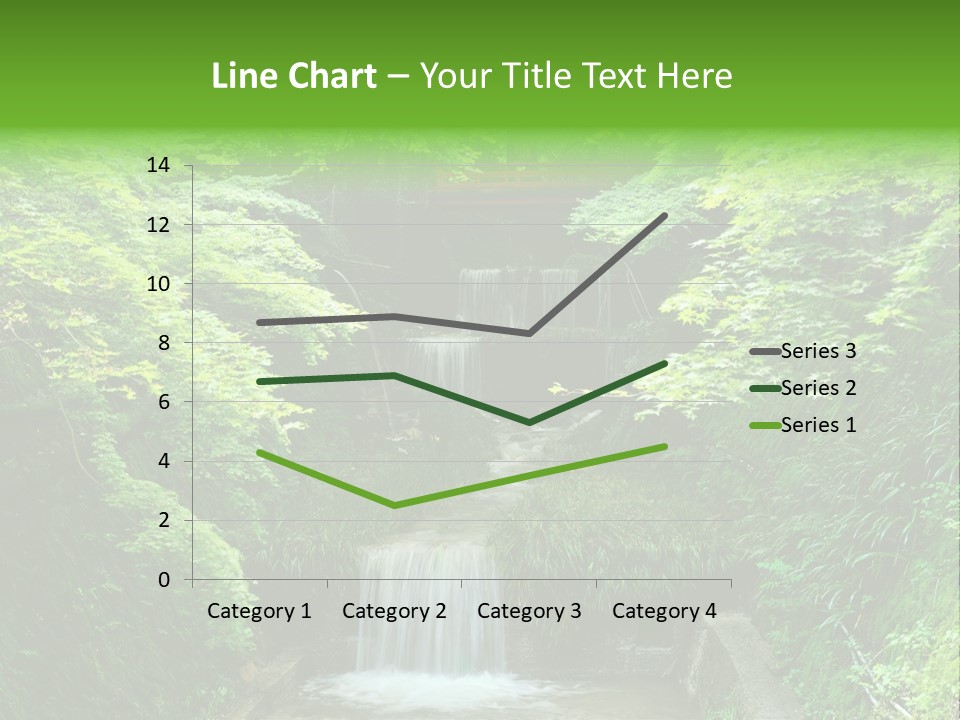 Falls Smoky Leaf PowerPoint Template
