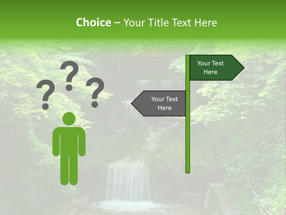 Falls Smoky Leaf PowerPoint Template