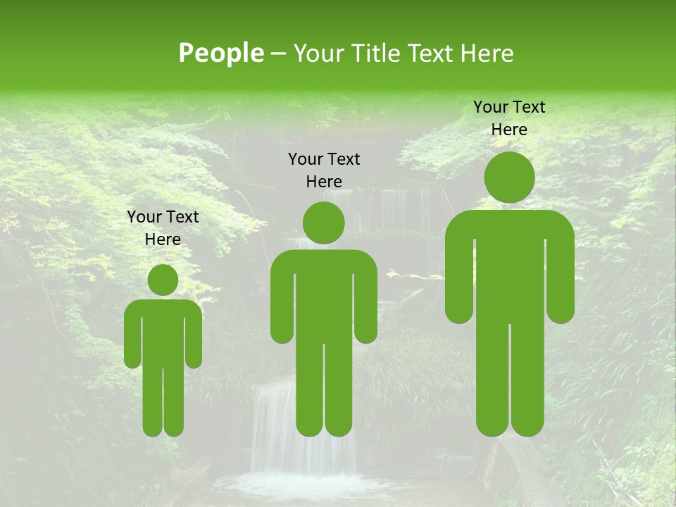 Falls Smoky Leaf PowerPoint Template