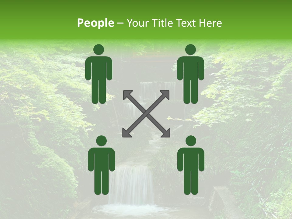 Falls Smoky Leaf PowerPoint Template