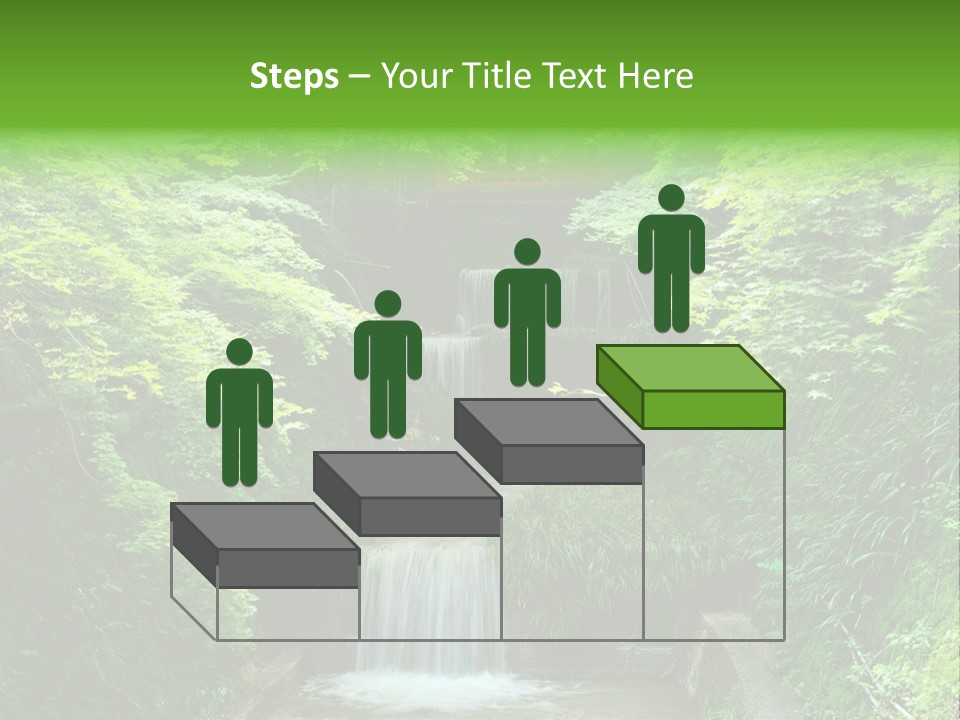 Falls Smoky Leaf PowerPoint Template