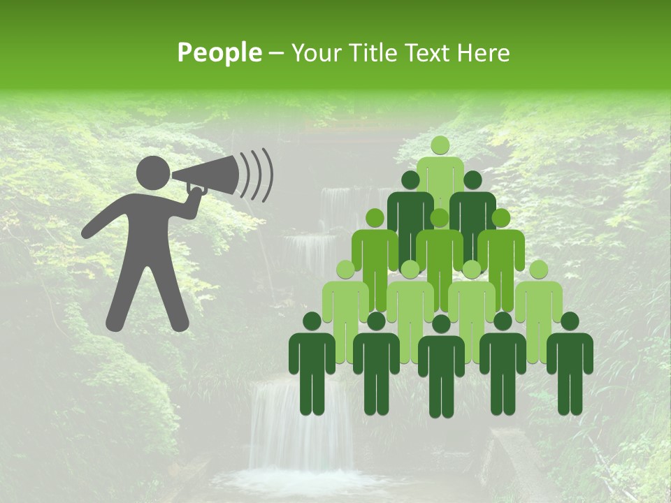 Falls Smoky Leaf PowerPoint Template