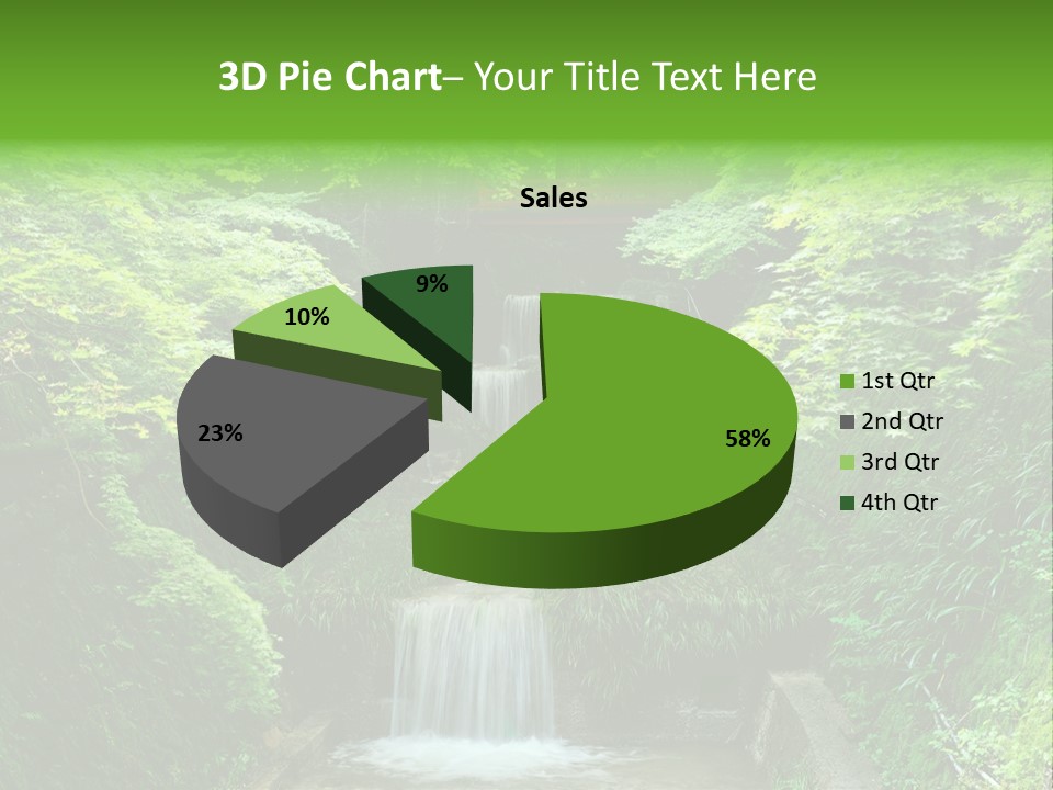 Falls Smoky Leaf PowerPoint Template