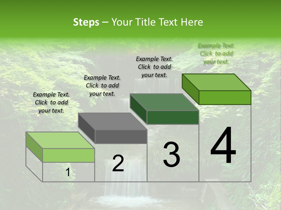 Falls Smoky Leaf PowerPoint Template