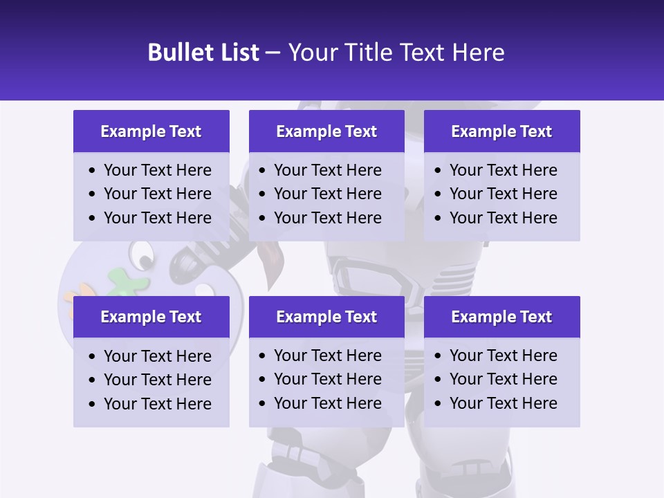 Brushes Pallette Painter PowerPoint Template