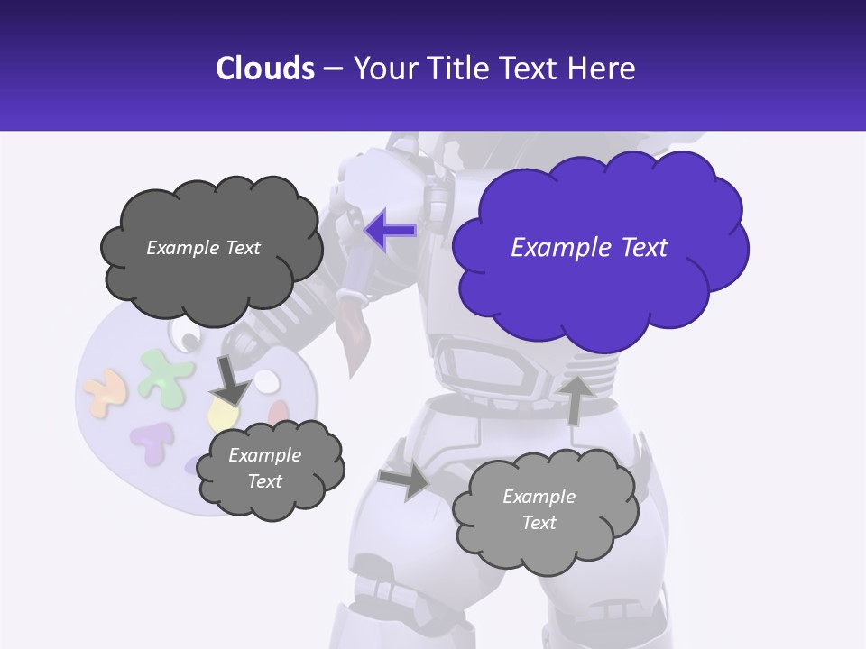 Brushes Pallette Painter PowerPoint Template